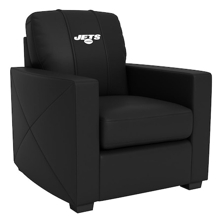 Dreamseat Silver Club Chair with New York Jets Secondary Logo XZ7759002CHCDBK-PSNFL21016